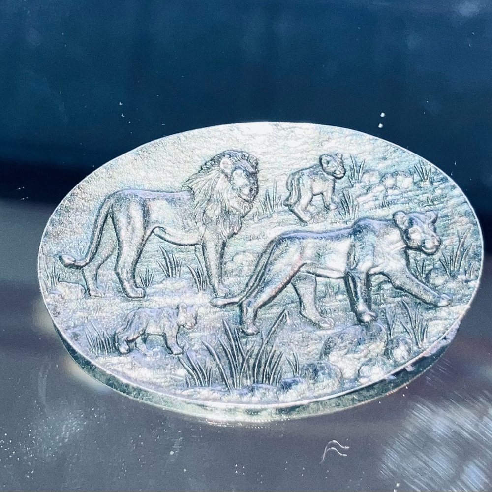 Velia Candida by Joe Calafato South African Lion Brooch - Picture 6 of 8